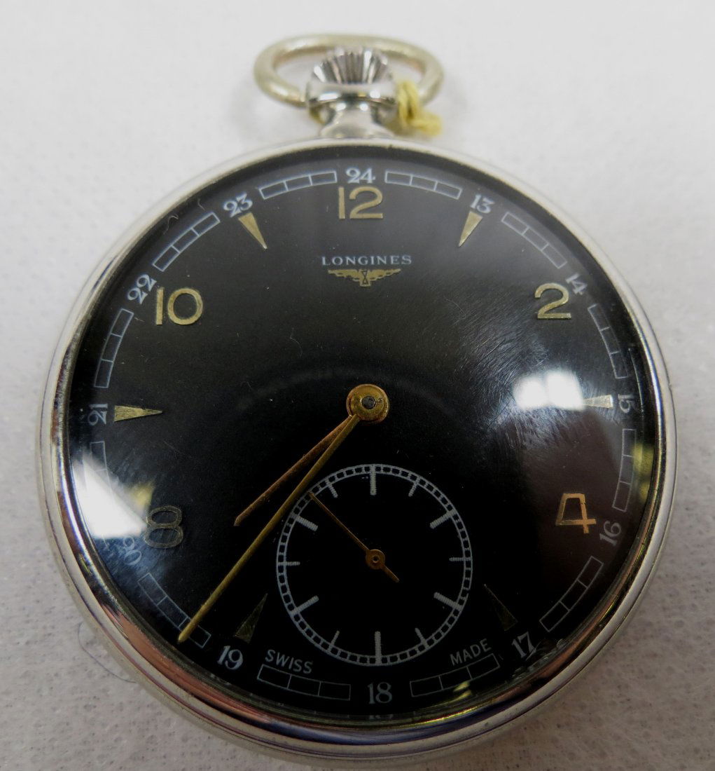 Pocket Watch, Longines: 2"Dia. --- Est. shipping = $12
