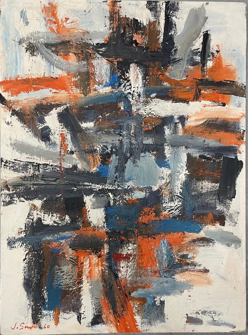 Joan Savo 1960 Oil on Canvas Art: 28.5" x 21.3" No COA: Shipping in USA $ 130. Joan Savo 1960 Oil on Canvas Art: 28.5" x 21.3" No COA