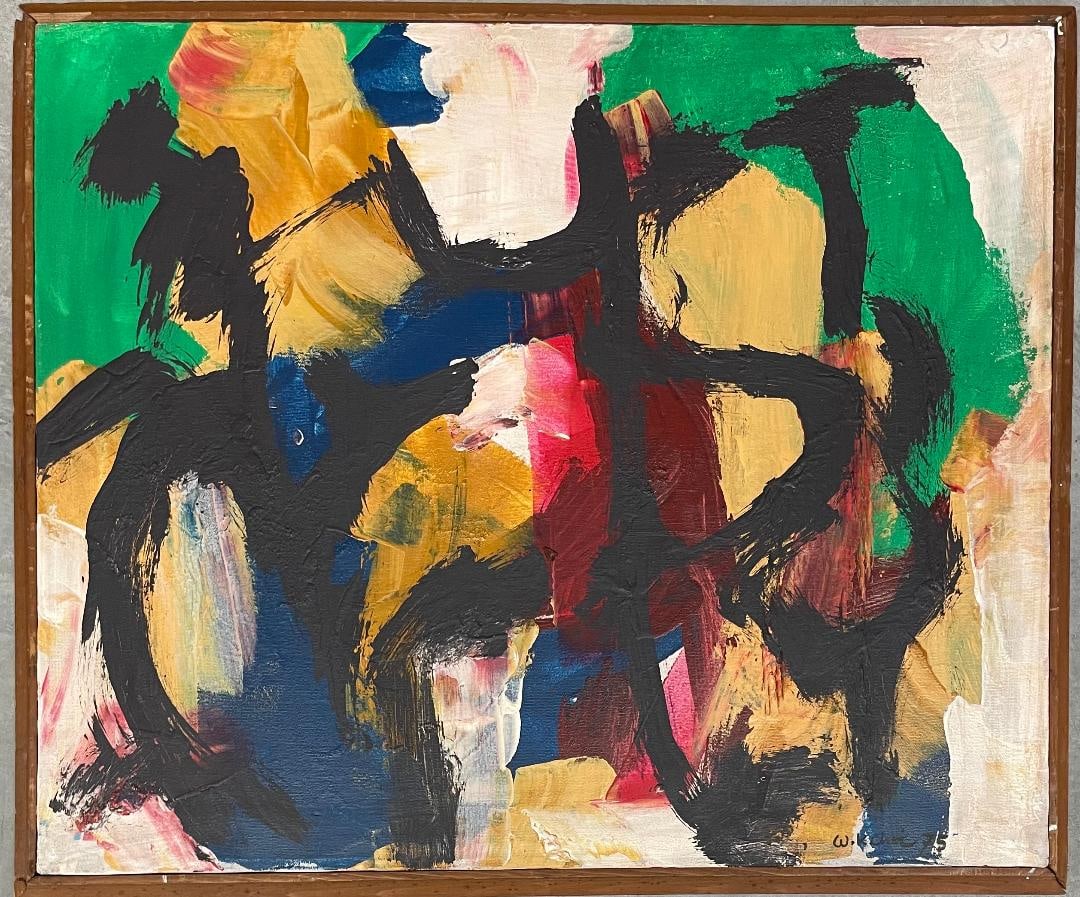 Wook Kyung Choi Attributed Oil on Canvas 20" x 24" (1 of 3)