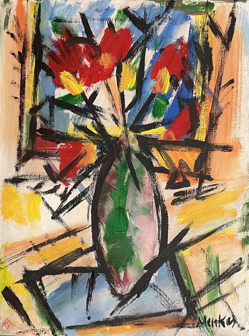 Sigmund Menkes (Attrib) Oil on Canvas Art: 16" x 12" (1 of 3)