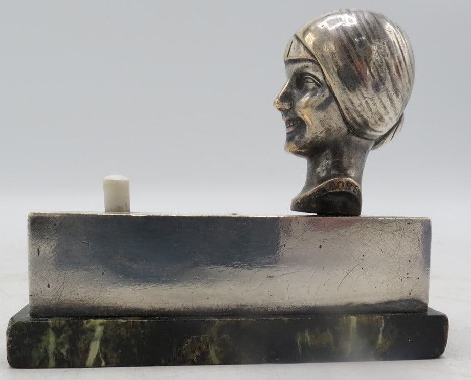 Antique Bronze Ring Bell by Susse Fres L: 3.5" France (1 of 5)