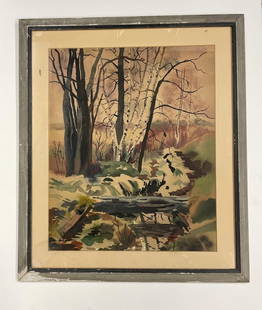 Fairfield Porter (Attributed) Watercolor on Paper Art: 19" x 16": Shipping in USA $ 130. Fairfield Porter (June 10, 1907 – September 18, 1975) was an American painter and art critic. He was the fourth of five children of James Porter, an architect, and Ruth Furnes