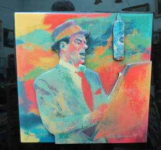 LeRoy Neiman 3 D Collage Painting Frank Sinatra 26" x 26": Shipping in USA $ 200. LeRoy Neiman (born LeRoy Leslie Runquist, June 8, 1921 – June 20, 2012) was an American artist known for his brilliantly colored, expressionist paintings and screenprints of