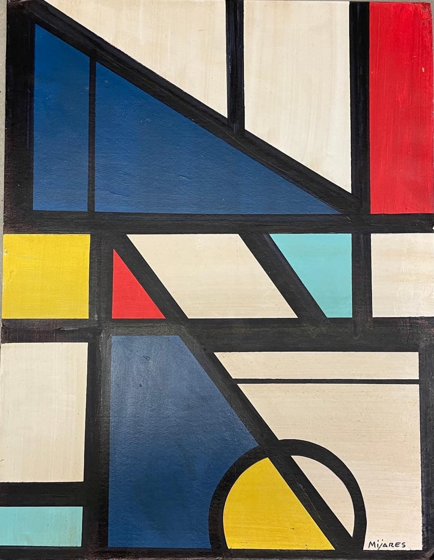 Jose Mijares Oil on Board Art: 20" x 15.3" Cuba: Shipping in USA $ 120. Jose Maria Mijares (born 1921 in Havana, Cuba - d. March, 2004) was a Cuban contemporary visual artist. He began drawing in his adolescent years and entered the San Alejandro Ac
