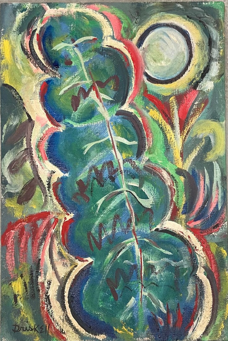 David Driskell (Attributed) Oil on Canvas Art: 23" x 15.5": No COA - Shipping in USA $ 120. David C. Driskell was an American artist, scholar and curator; recognized for his work in establishing African-American Art as a distinct field of study. In his lifetim