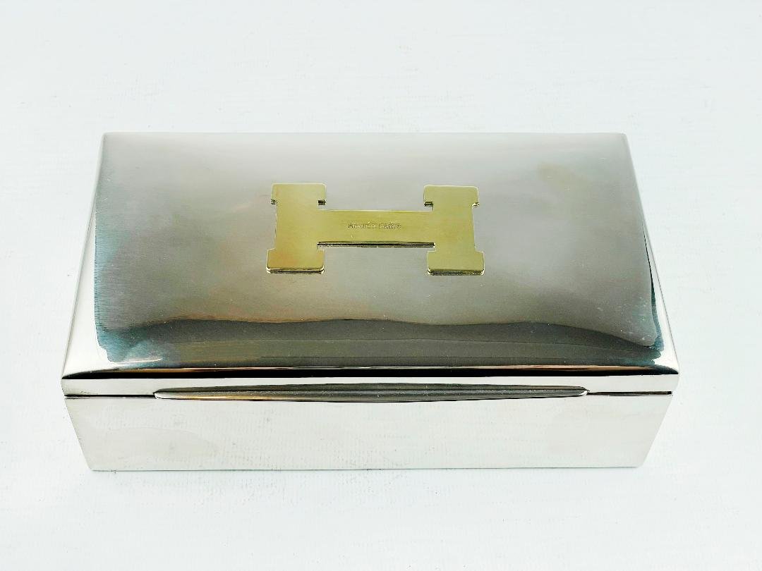 Hermes Paris Art Deco Box H: 2.4" W: 7.3" D: 4" France (1 of 6)