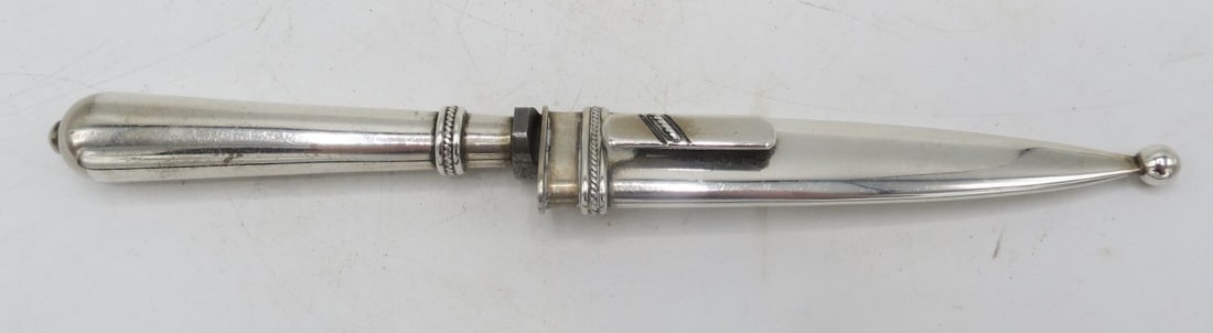 Sterling Silver Gaucho Knife "Belgiorno" L: 9" Argentina (1 of 5)