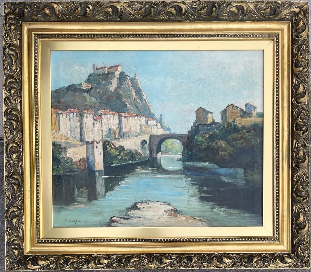 Constantin Kluge (Attrib) Oil on Canvas Art: 19.5" x 23.5" (1 of 4)