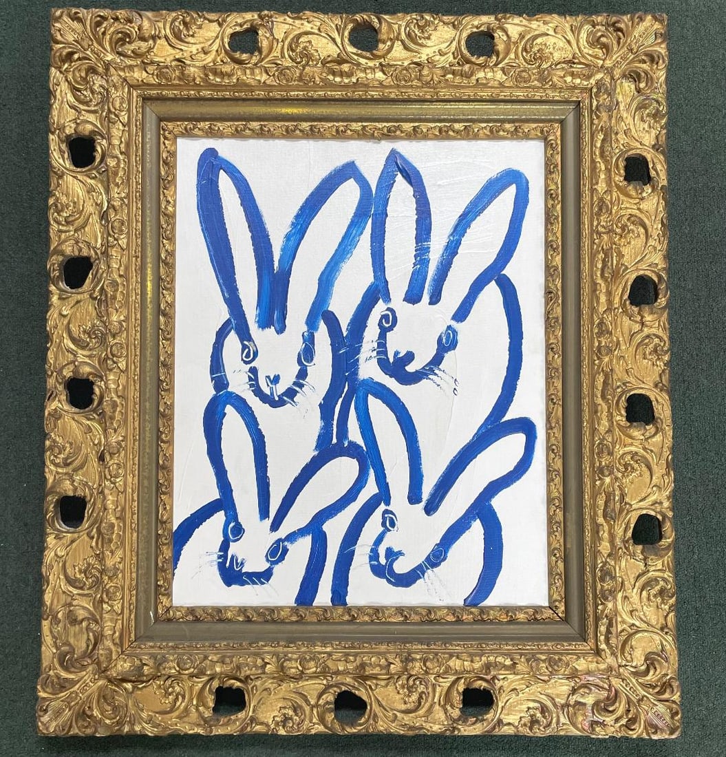 Hunt Slonem (Attributed) 2018 Oil on Canvas on Panel Art: 16" x 20" (1 of 7)