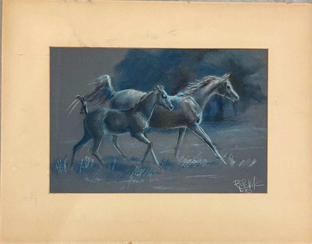 Bob Peak 1983 Pastel on Board Art: 14" x 19" No COA: Shipping in USA $ 100 Robert M. Peak 1927-1992 was an American commercial illustrator. He is best known for his developments in moden design.