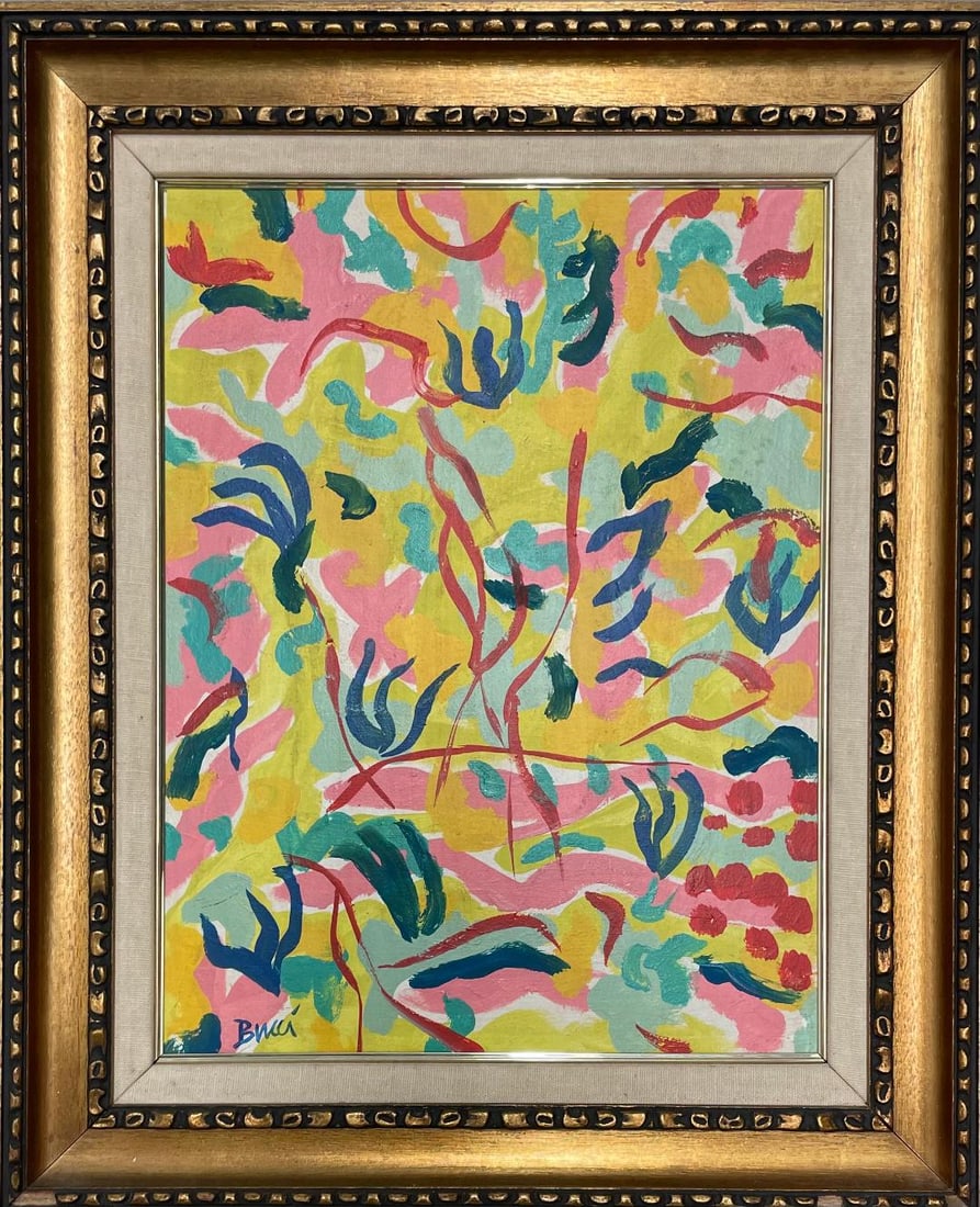 Andrew Bucci (Attributed) Oil on Canvas Art: 18" x 14" (1 of 3)