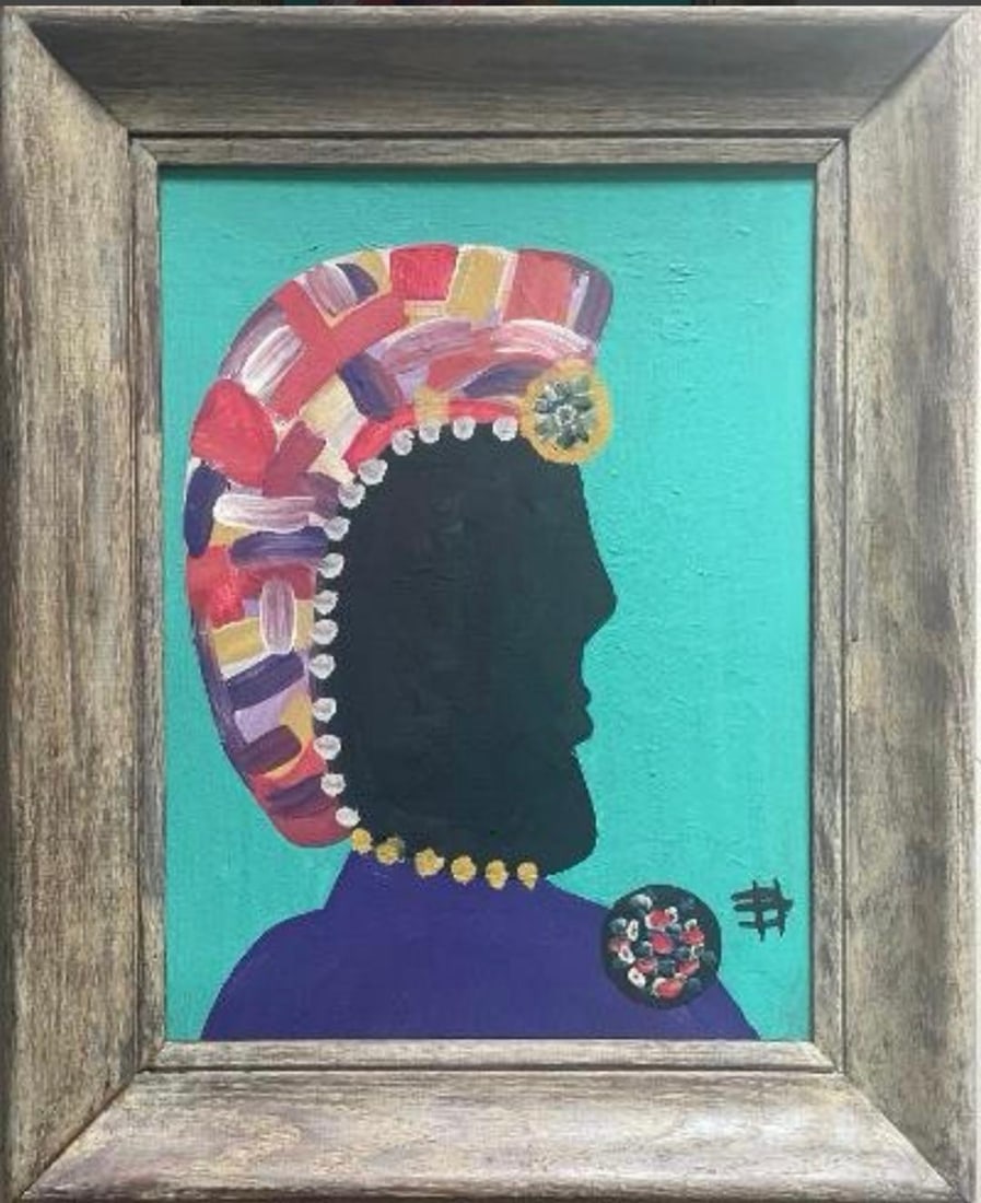 Clementine Reuben Hunter Oil on Canvas on Panel Art: 16" x 12" attributed. (1 of 3)