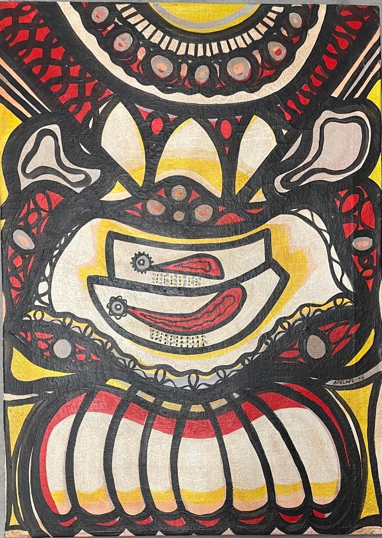 Amelia Pelaez (Attributed) Oil on Canvas Art: 32" x 23" Cuba (1 of 3)