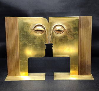 Franz Hagenauer Excellent Pair of Art Deco Masks H: 8" W: 6" D: 3" Austria: Shipping in USA $ 135.Carl Hagenauer (1872 - 1928) founded what became the Werkstatte Hagenauer Wien in 1898. He began as an apprentice at Würbel & Czokally, a silverware producer in Vienna.[1] He th