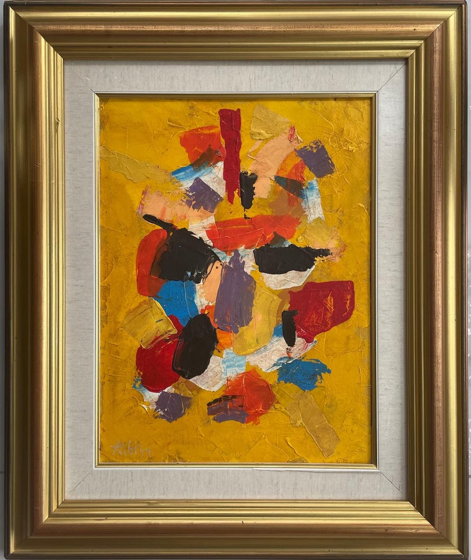 Olga Albizu Oil on Canvas Art: 15.2" x 11.5" with COA - Excellent (1 of 5)