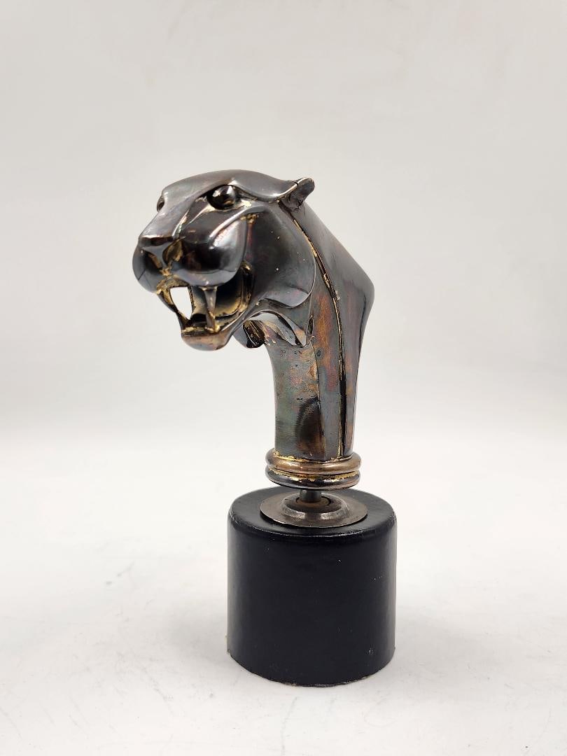 Car Mascot Art Deco Silverplated Figure H: 6" (1 of 6)