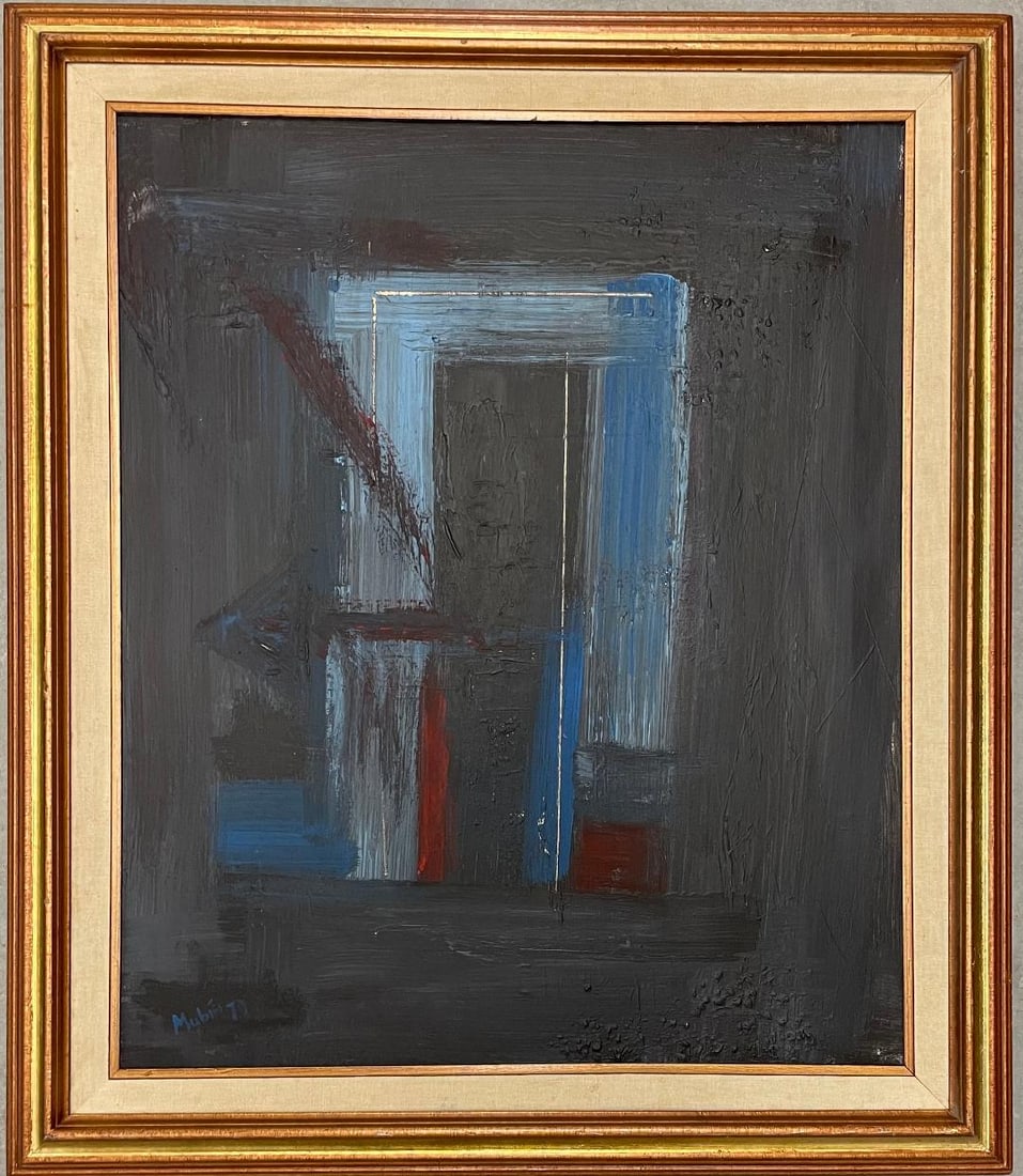 Orhon Mubin 1979 (Attributed) Oil on Canvas Art: 24" x 20" Turkey (1 of 3)