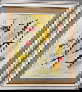 Louis Ribak 1965 Gouache on Paper over Panel Art: 23.5" x 19.5": No COA - Shipping in USA $ 140. Louis Ribak: 1902 - 1979. Born in Lithuania, became an influential painter of the New York School, abstract expressionism, and then moved to Taos in 1944 with his wife,