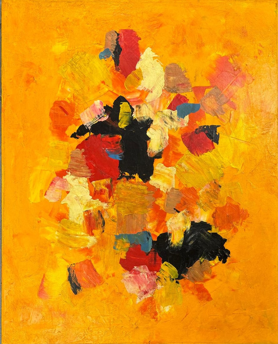 Olga Albizu 1973 Oil on Canvas Art: 30" x 24" Puerto Rico (1 of 5)