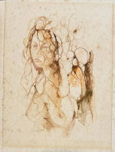 Hans Bellmer Gouache on Paper Art: 16" x 12" Germany: Shipping in USA $ 120. Hans Bellmer was a German artist, best known for his drawings, etchings that illustrates the 1940 edition of Histoire de l’œil, and the life-sized female dolls he produced in