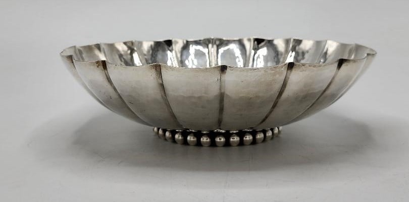 Jean Despres Art Deco Large Centerpiece H: 3" Diam: 10.5"  France (1 of 4)