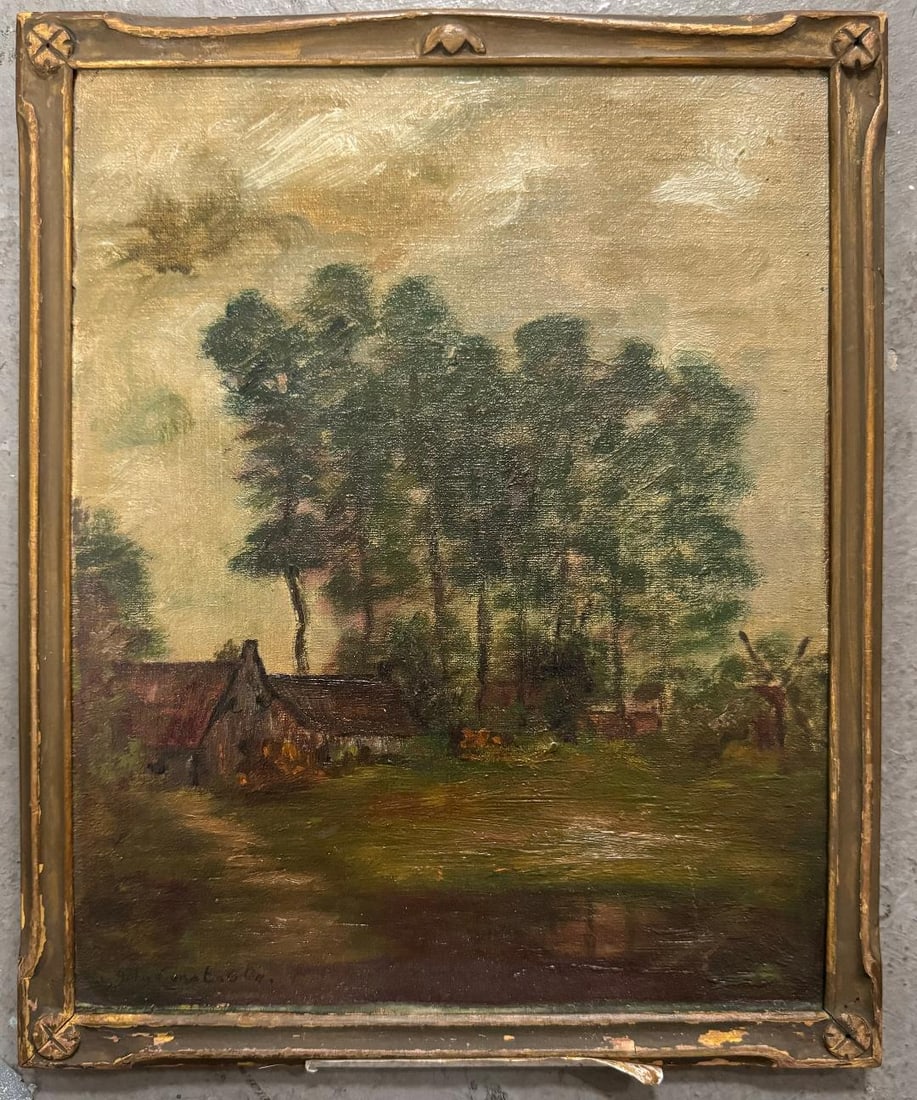 John Constable (Attributed) Oil on Board Art: 10" x 8": Shipping in USA $ 70. John Constable was an English landscape painter in the Romantic tradition. Born in Suffolk, he is known principally for revolutionising the genre of landscape painting[2] with hi