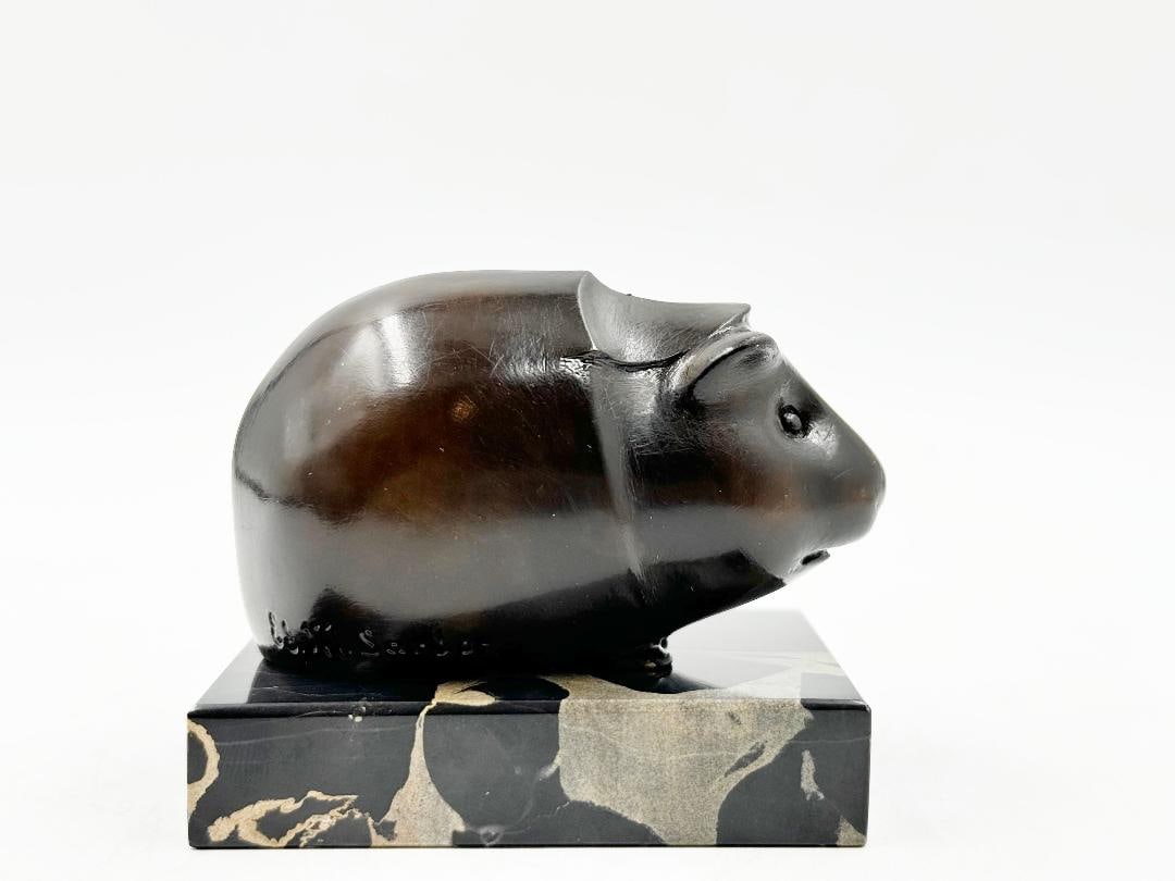 Edouard Marcel Sandoz Bronze Mascot Quiz  2.5" x 3" x 2" Susse Fres (1 of 8)