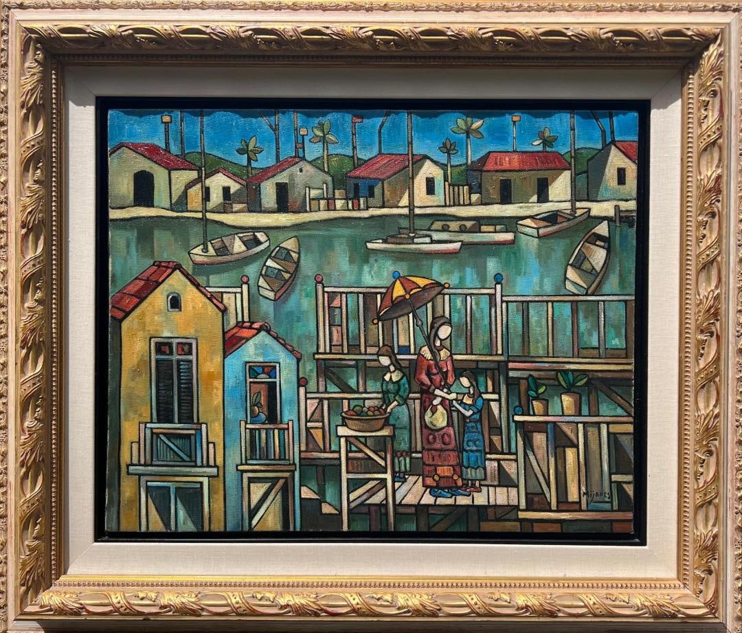 Jose M Mijares Oil on Canvas 26"x 32" w/ COA & Provenance (1 of 2)