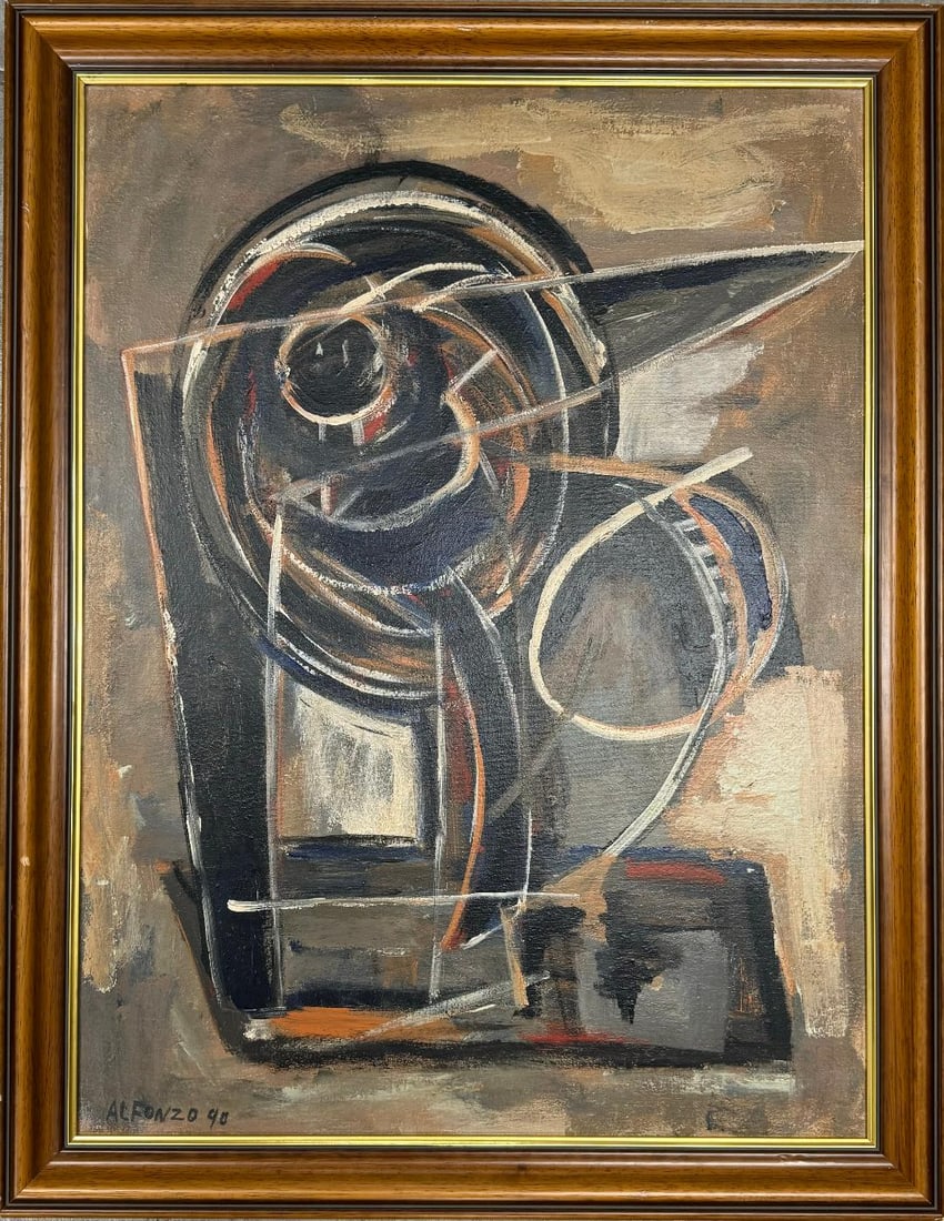 Carlos Alfonzo Oil on Canvas Art: 16"  20" Cuba (1 of 3)