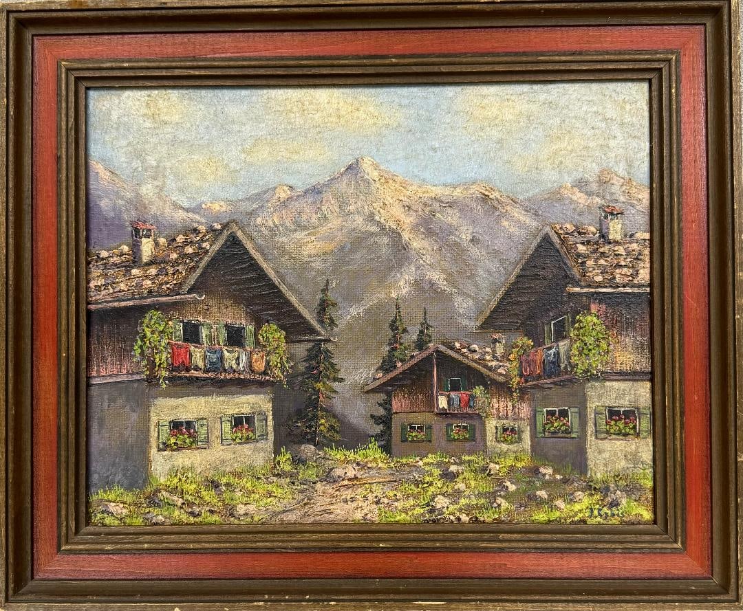 Jan Cybis (Attributed) Oil on Canvas over Board Art: 11" x 14" (1 of 3)