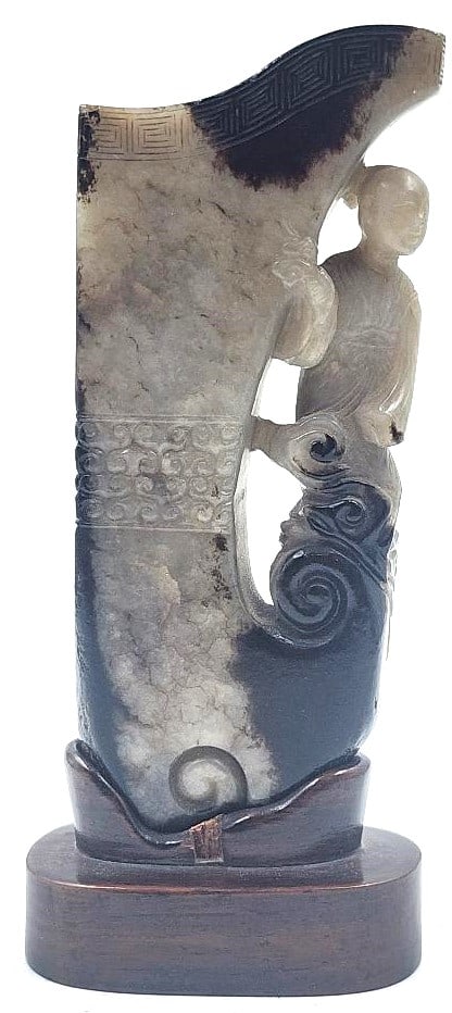 Antique Chinese Jade Sculpture H: 5.3" (1 of 14)