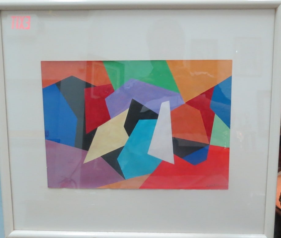 Cicero Dias (Attributed) Gouache on paper- 10.1" x 14.6" Brazil: Frame: 16" x 20" Shipping in USA $ 90 Ci­cero dos Santos Dias (Escada, 5 de marzo de 1907. Paris, 28 de janeiro de 2003) Was a Modernist Brazilian Artist