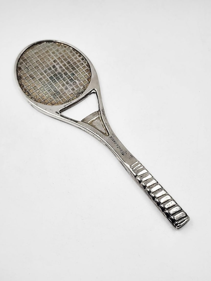 Hermes Paris Art Deco Silverplated Bottle Opener L: 6" (1 of 4)