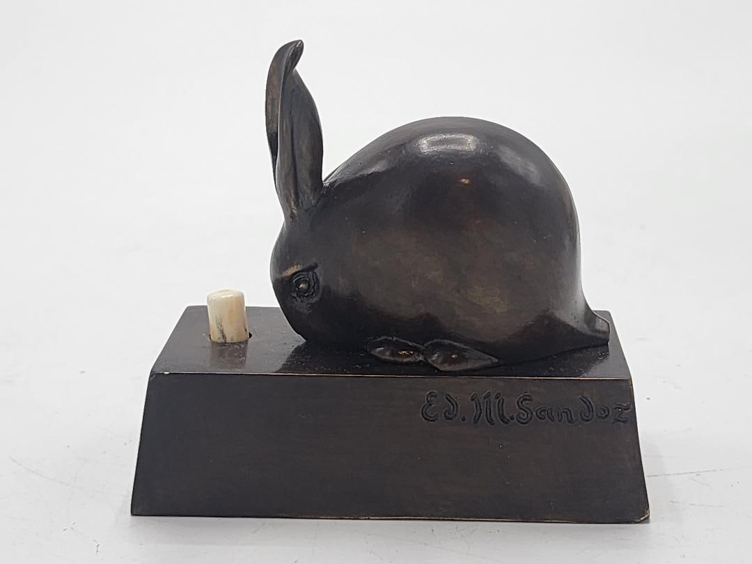 Edouard Marcel Sandoz Bronze Ring Bell   3.5" x 4" x 2" Susse Fres (1 of 5)