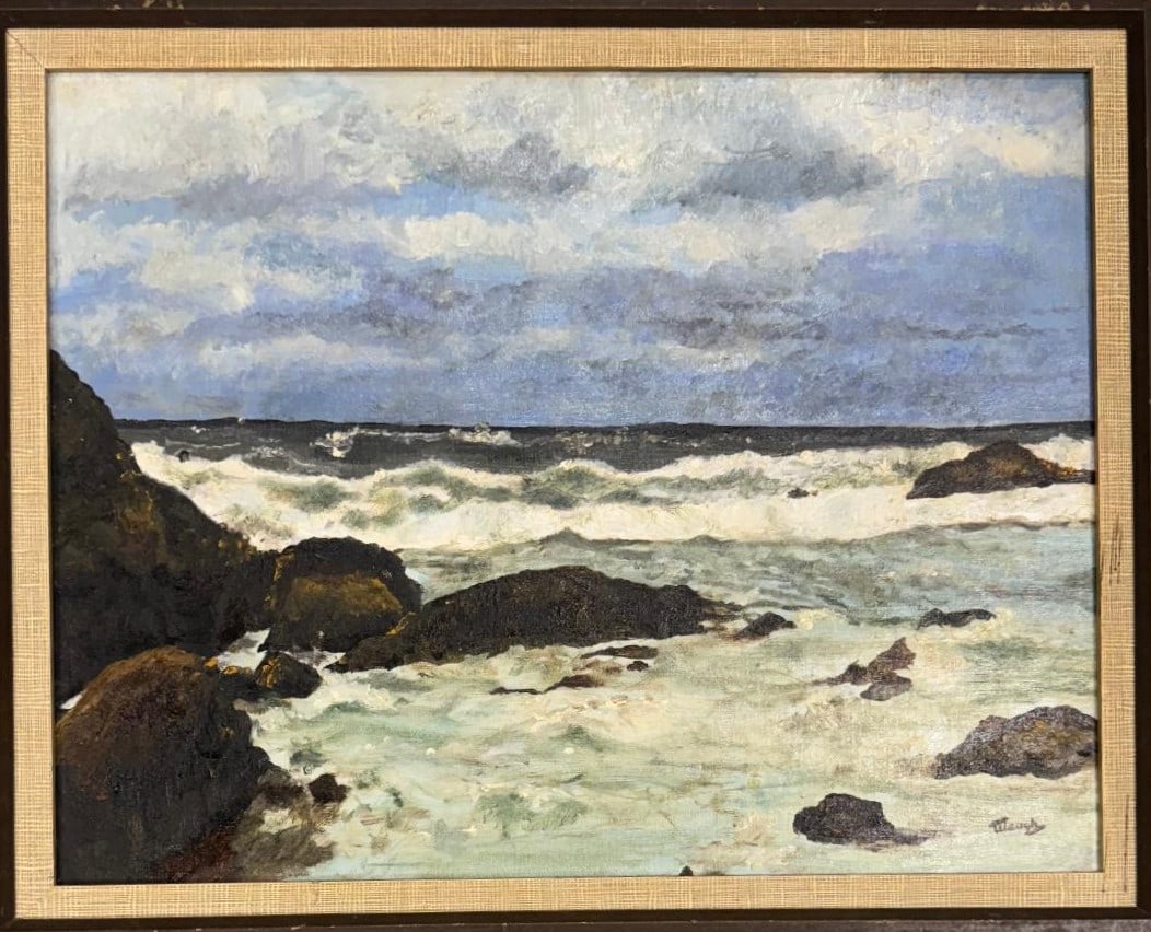 Frederick Judd Waugh Oil on Canvas over Board Art: 14" x 18": No COA - Shipping in USA $ 90. Frederick Judd Waugh (September 13, 1861 in Bordentown, New Jersey – September 10, 1940) was an American artist, primarily known as a marine artist. During World War I