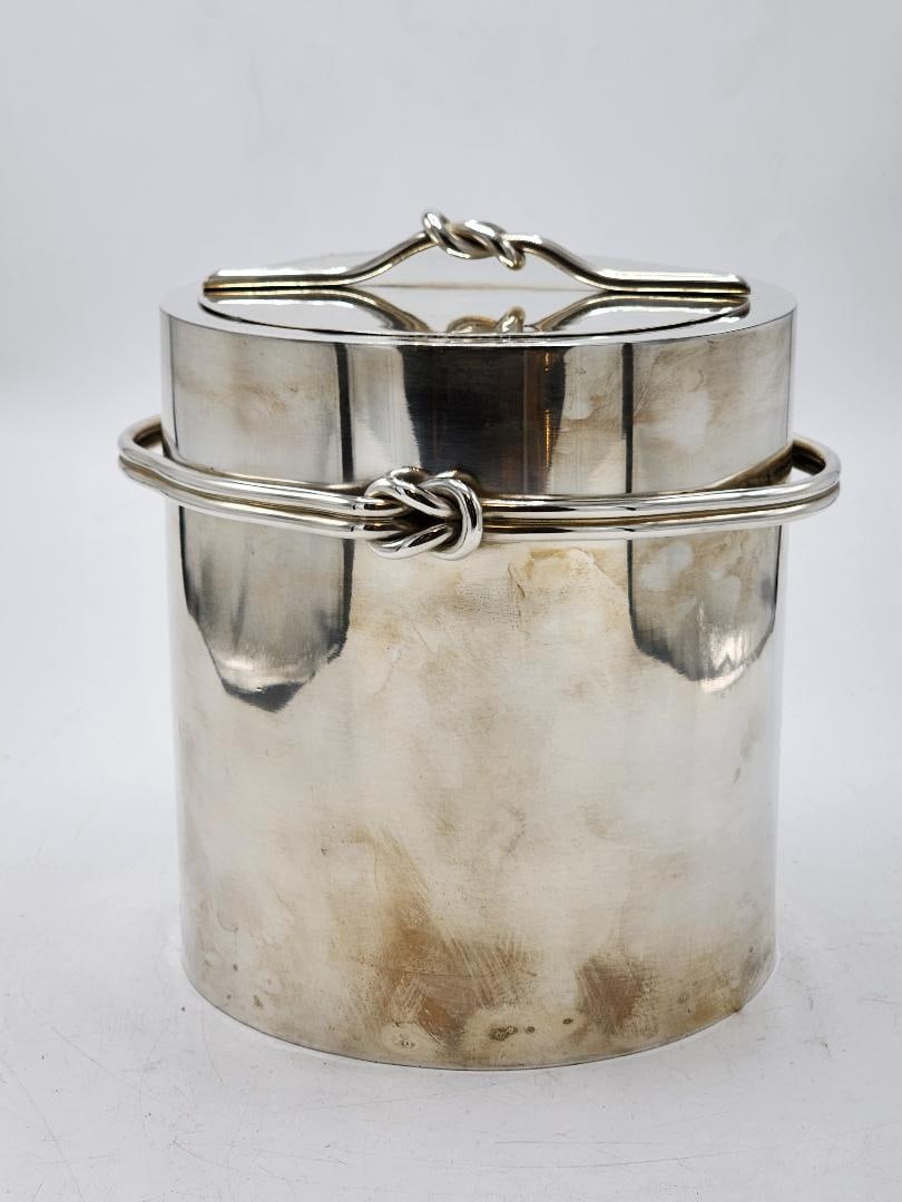 Gucci Silverplated Art Deco Ice bucket H: 9" D: 10" Italy (1 of 7)