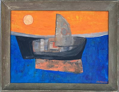Raimond Staprans Oil on Canvas Art: 17.5" x 24": No COA - Shipping in USA $ 130. Raimonds Staprans (Latvian: Raimonds Stapr?ns; born 1926) is an artist and playwright in both the United States and his native Latvia. He is known for his paintings of