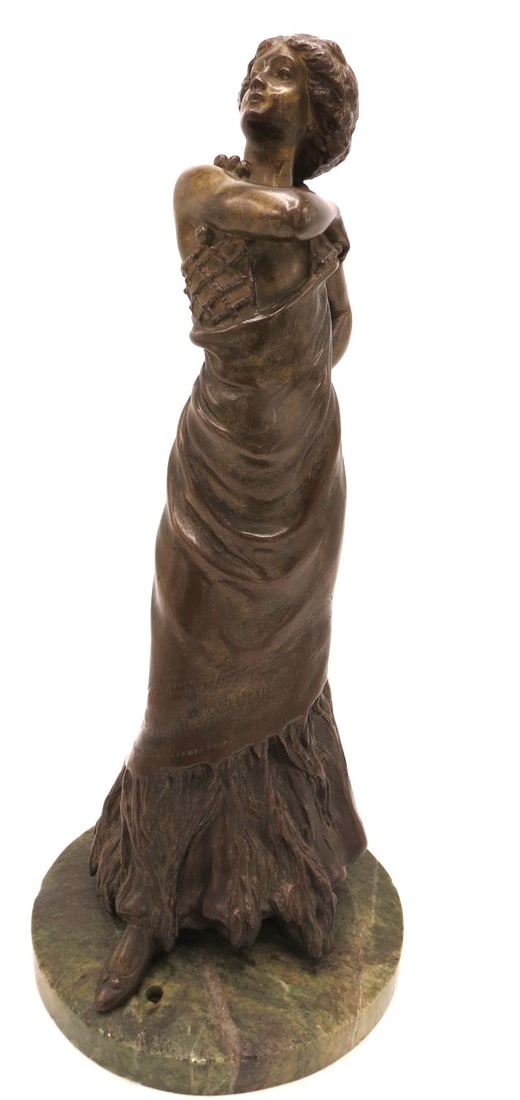 Bronze Sculpture "Carmen" (Goldscheider) by Charles Jonchery H: 13": Shipping in USA $ 90. Charles Emile Jonchery was a French sculptor who was born in 1873 Foundry Stamp by Goldscheider