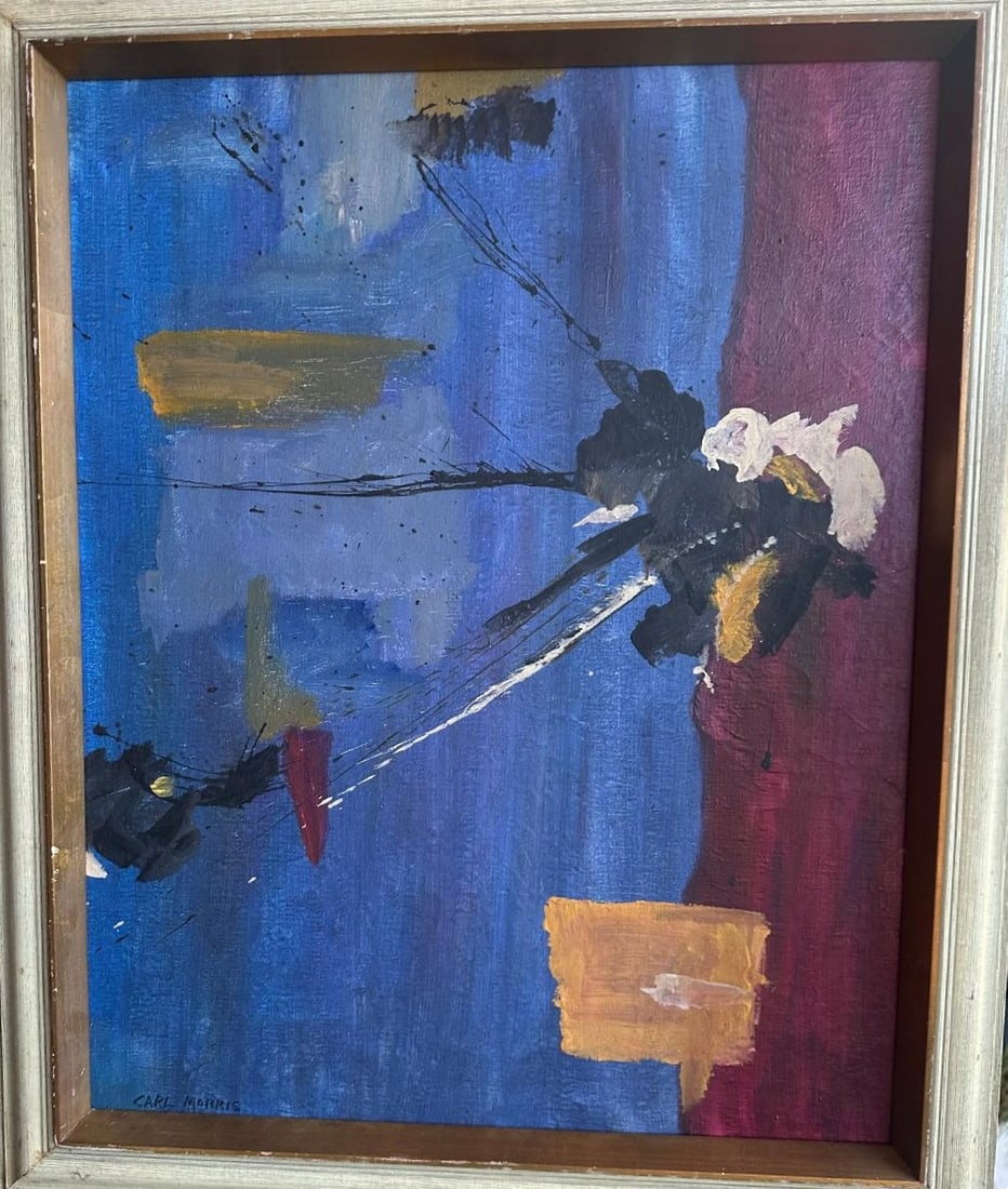Carl Morris Oil on Canvas over Board Art:: 30" x 24" Frame: 35" x 29": Shipping in USA $ 250. Carl A. Morris was an American painter, born in Yorba Linda, California. Morris studied at the Chicago Art Institute and in Paris and Vienna. He opened the Spokane Art Center th