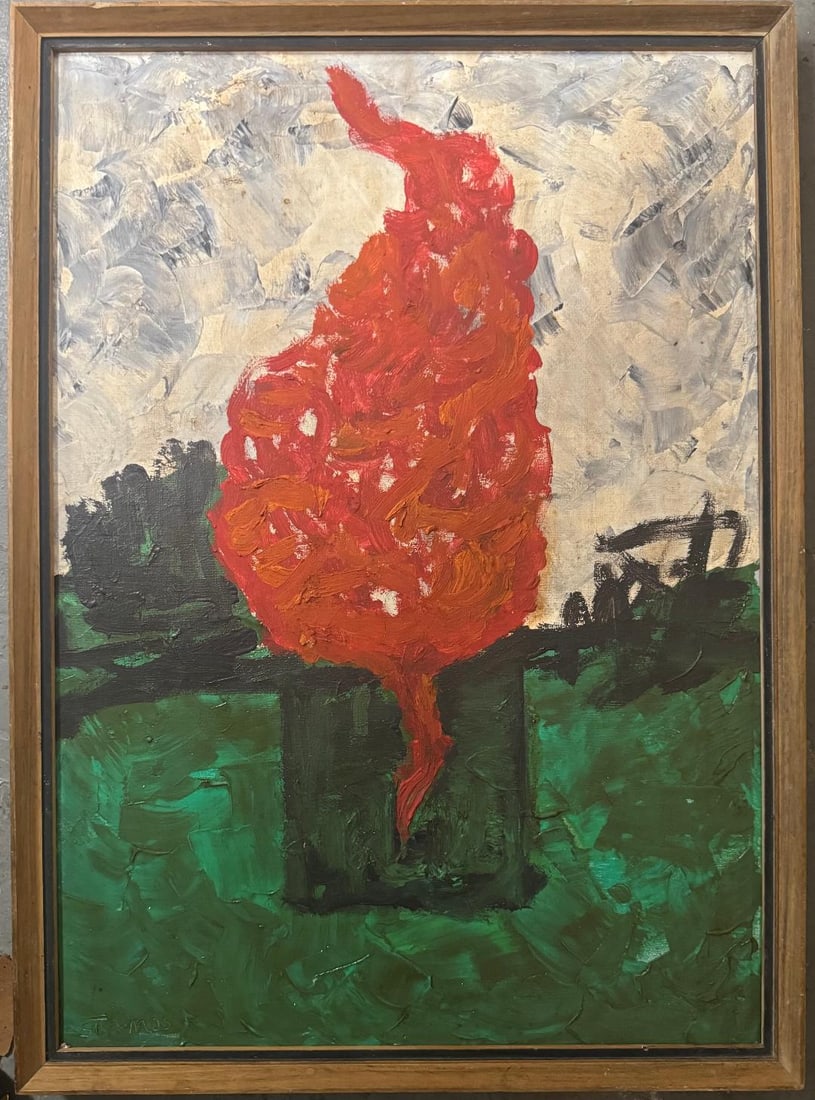 Theodoros Stamos (Attrib) Oil on Canvas Art: 24" x 17" Excellent (1 of 5)