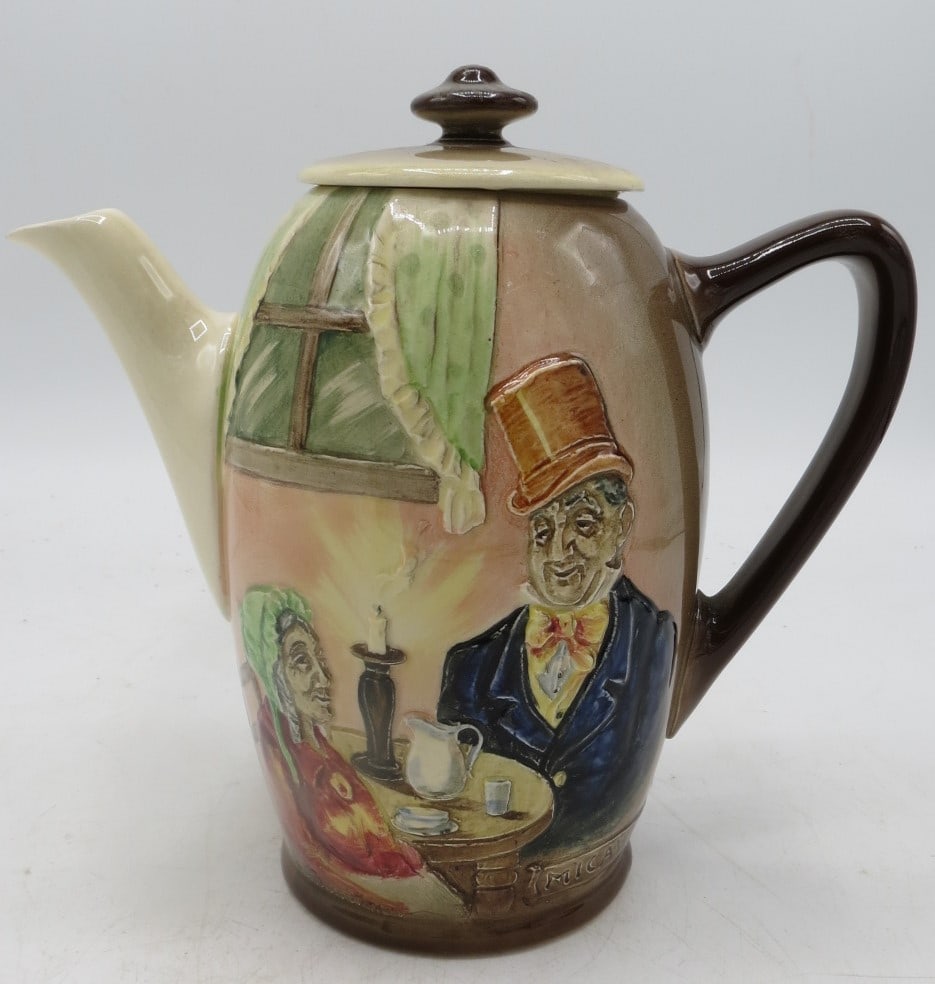Royal Doulton Figural Tea Pot H: 10" (1 of 6)
