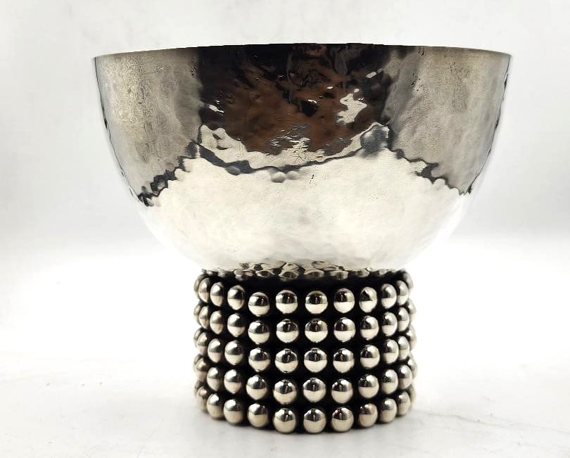 Jean Despres Art Deco Silverplated Centerpiece H: 6" D: 7" France (1 of 5)