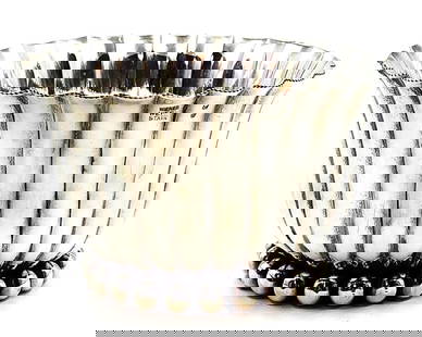 Josef Hoffmann Silverplated Art Deco Centerpiece 3.2" x 5": Shipping In - House available - The Wiener Werkstatte (engl. Vienna Workshop), established in 1903 by Koloman Moser and Josef Hoffmann, was a production community of visual artists in Vienna, Austria