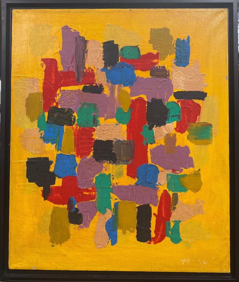 Olga Albizu (Attributed) Oil on Canvas Art: 24" x 20" Puert Rico Artist (1 of 4)