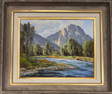 Susanne Nyberg 1998 Oil on Canvas Art:16" x 20": Shipping In - House available - Susanne Nyberg grew up in rural Massachusetts and later moved to Washington, D.C. In Boston, Susanne received her formal training at the Art Institute, and The School o