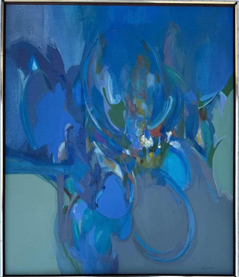 Syd Solomon (Attributed) Oil on Canvas Art: 32" x 27" Fr: 37" x 32" No COA (1 of 5)