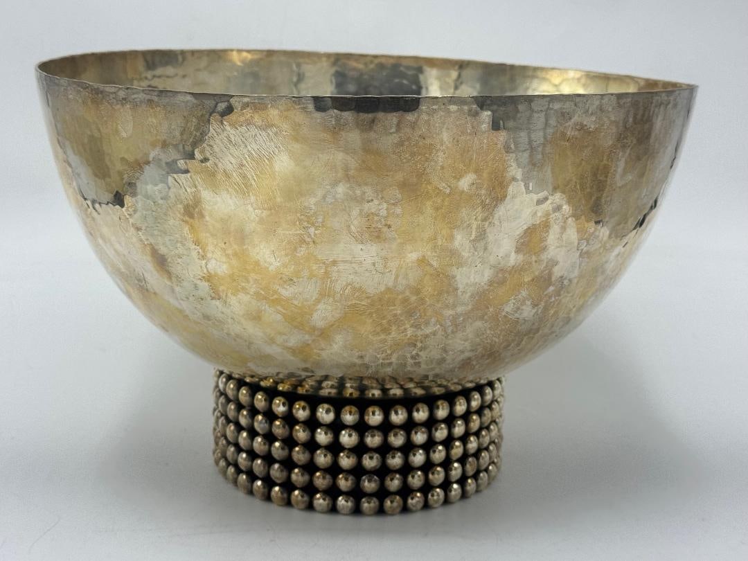 Jean Despres Art Deco Large Centerpiece H: 7.7" W: 11.6" France (1 of 3)