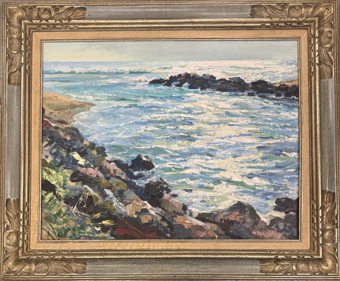 Jay Connaway (Attributed) Oil on Canvas over Board Art: 22" x 28" Fr: 30" x 36" (1 of 4)