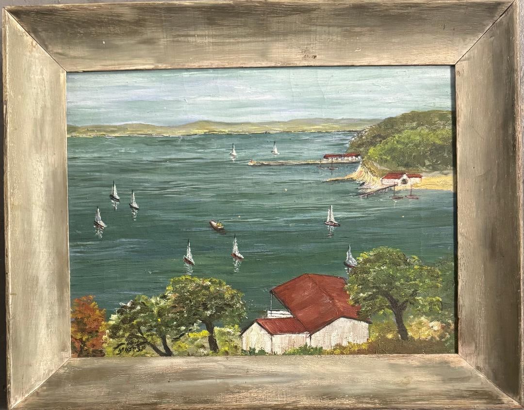 Grandma Moses (Attributed) Oil on Canvas Art: 12" x 16" Fr: 16" x 20" No COA: Shipping in - House available