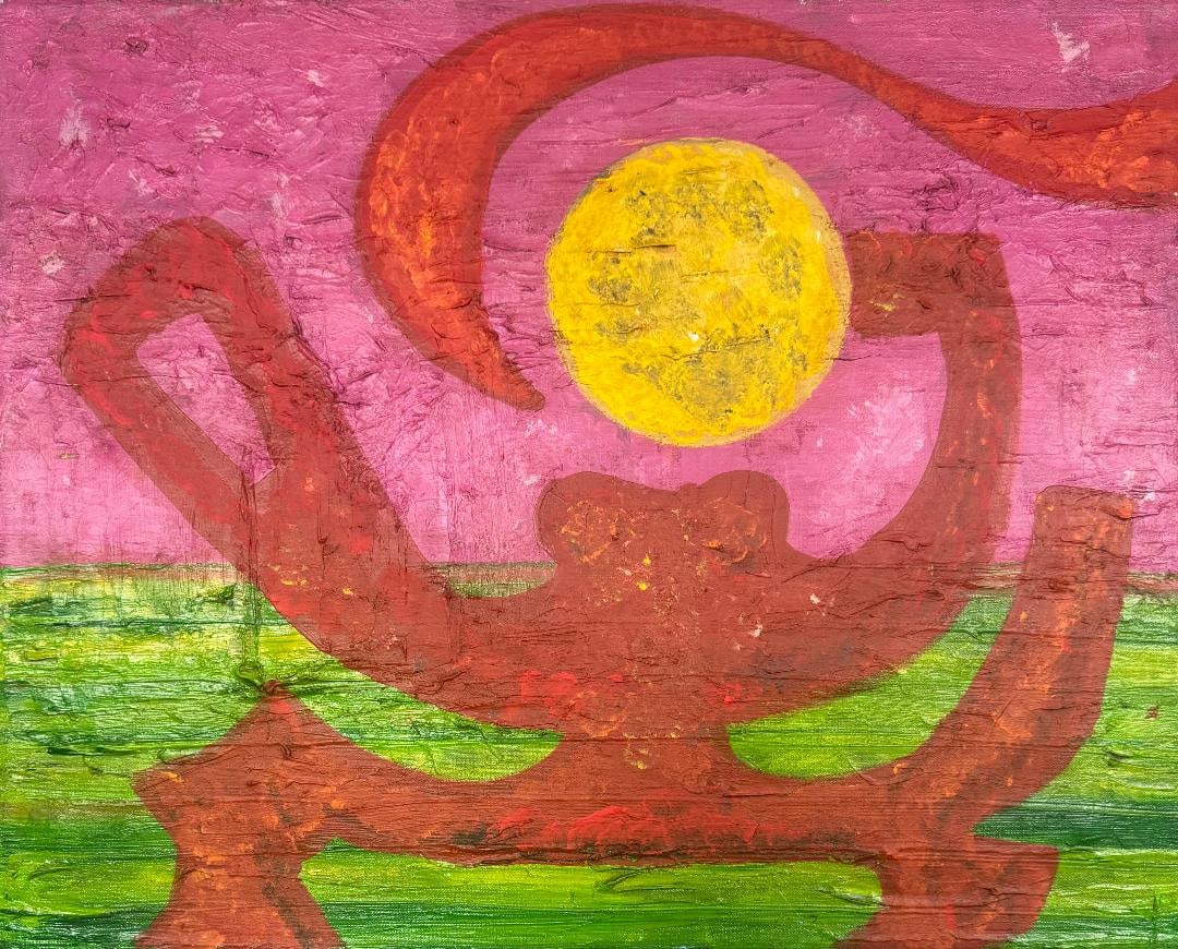 Pedro Coronel 1931 (Attributed) Oil on Canvas Art: 16" x 20" No COA (1 of 3)